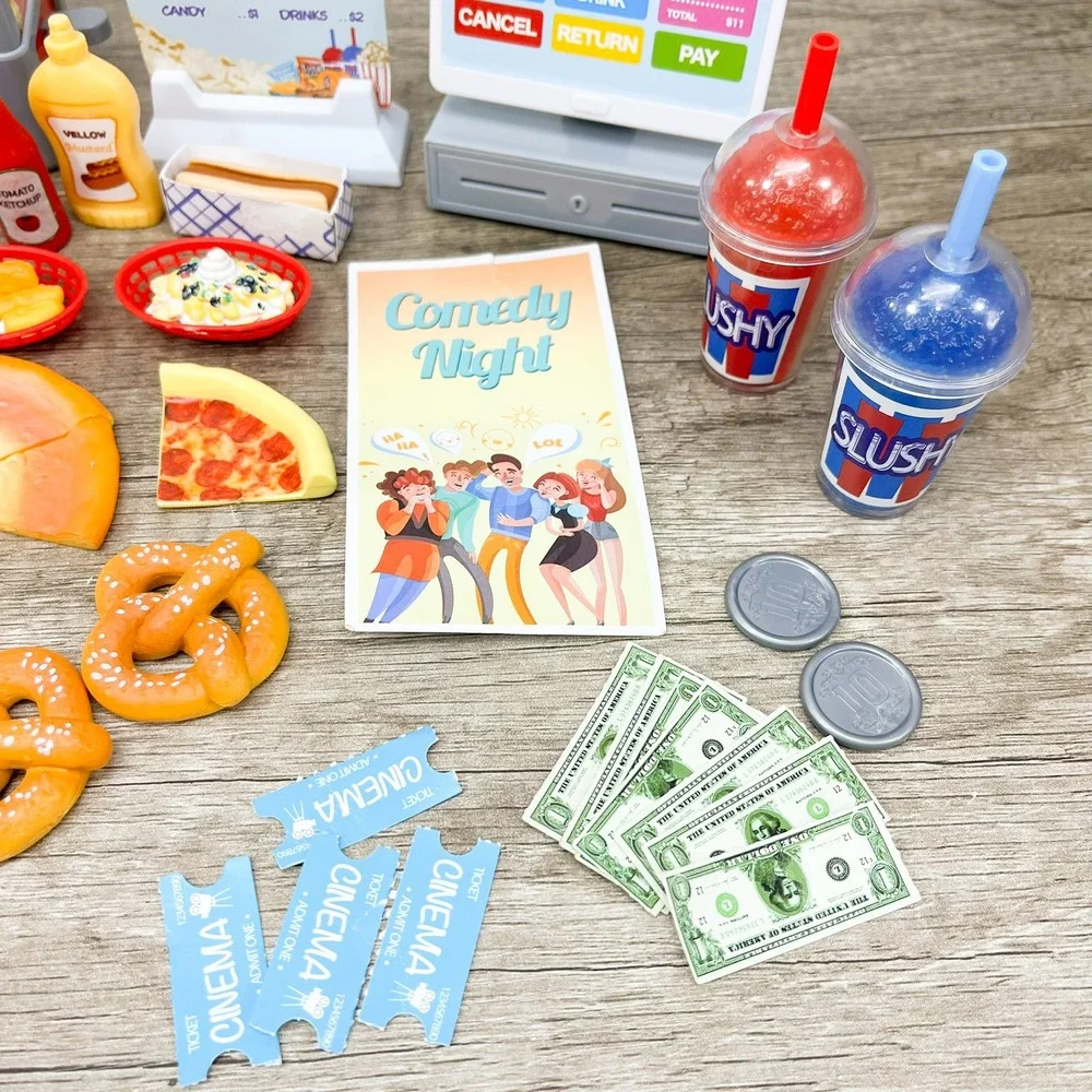 Our Generation Movie Theater Snack Bar Accessory Set for 18 inch Dolls Food Lot